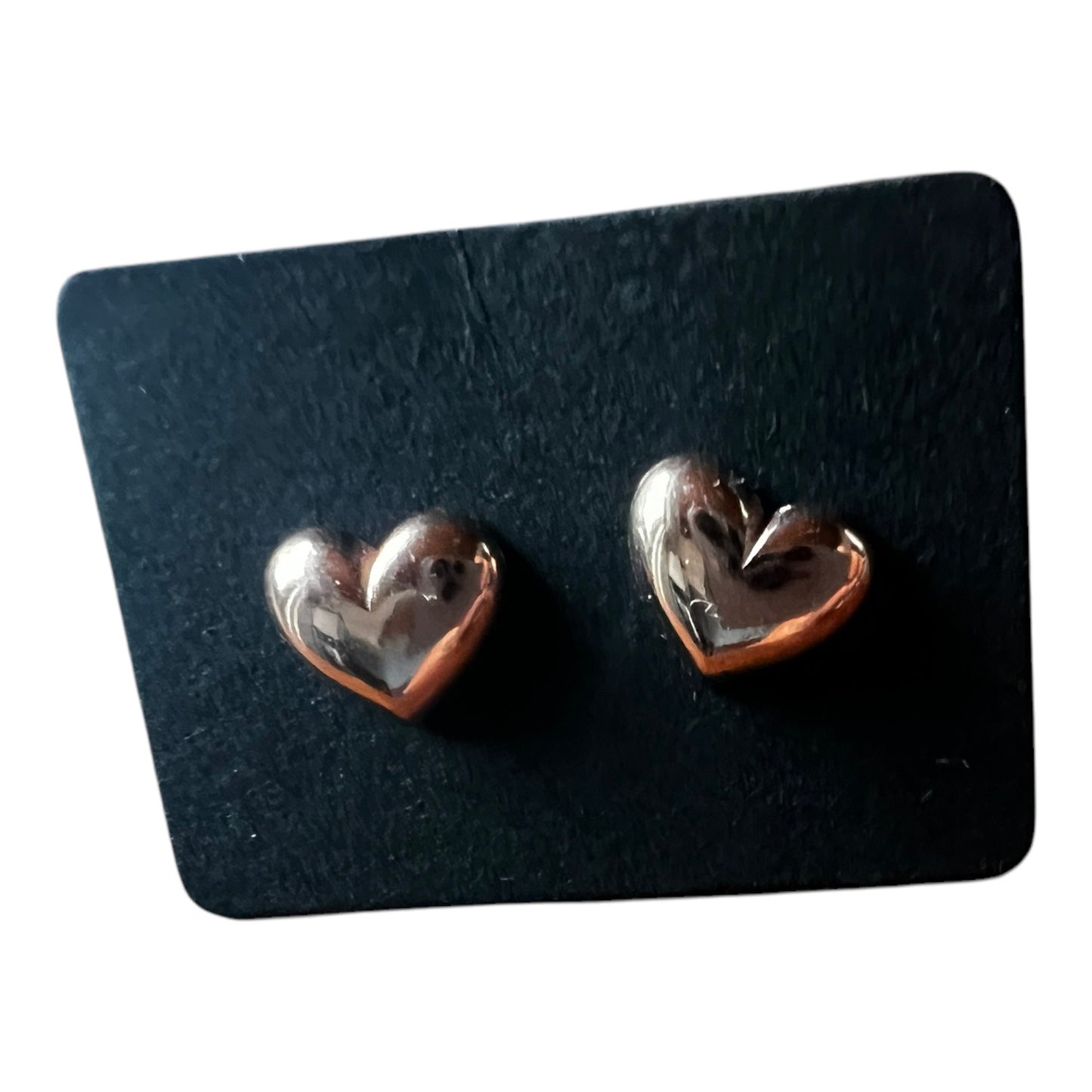 Herz Ohrringe – 925 Silber & Rosévergoldet