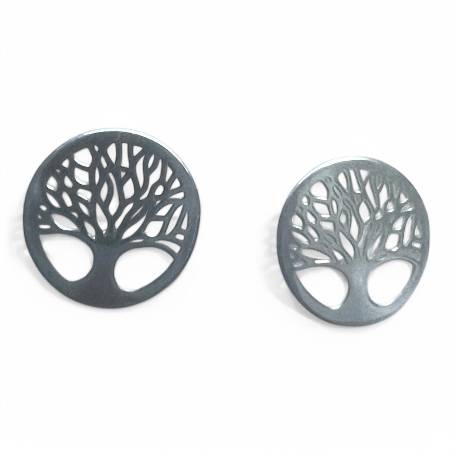 Baum des Lebens Ohrringe – 925 Silber & Rosévergoldet