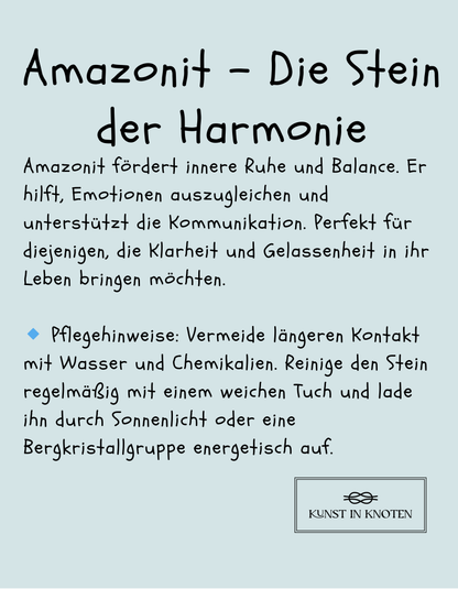 Amazonit und 925er silberperle